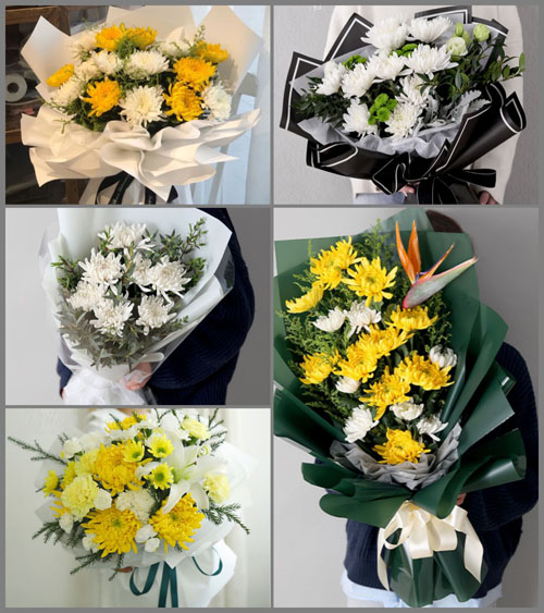 贵州遵义桐梓县花秋镇石关村白事花束代送